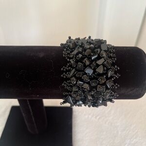 Black Beaded Bracelet